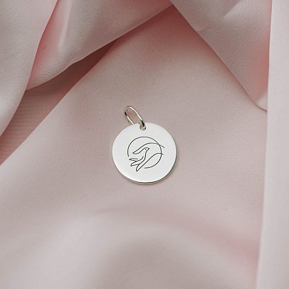 Срібний кулон "Дотик" 132724прик №2