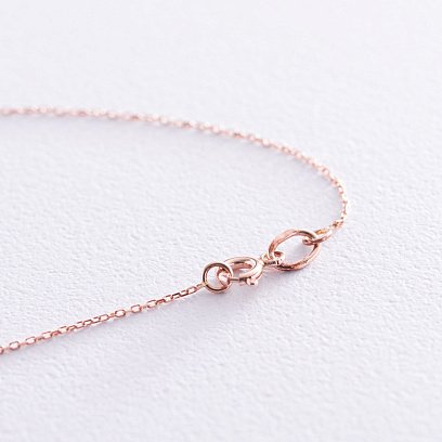 Колье "Круг" в красном золоте (0.9 см) кол01716 №4