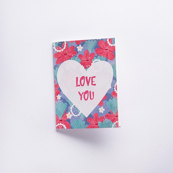 Листівка до Вашого подарунку "LOVE YOU"
