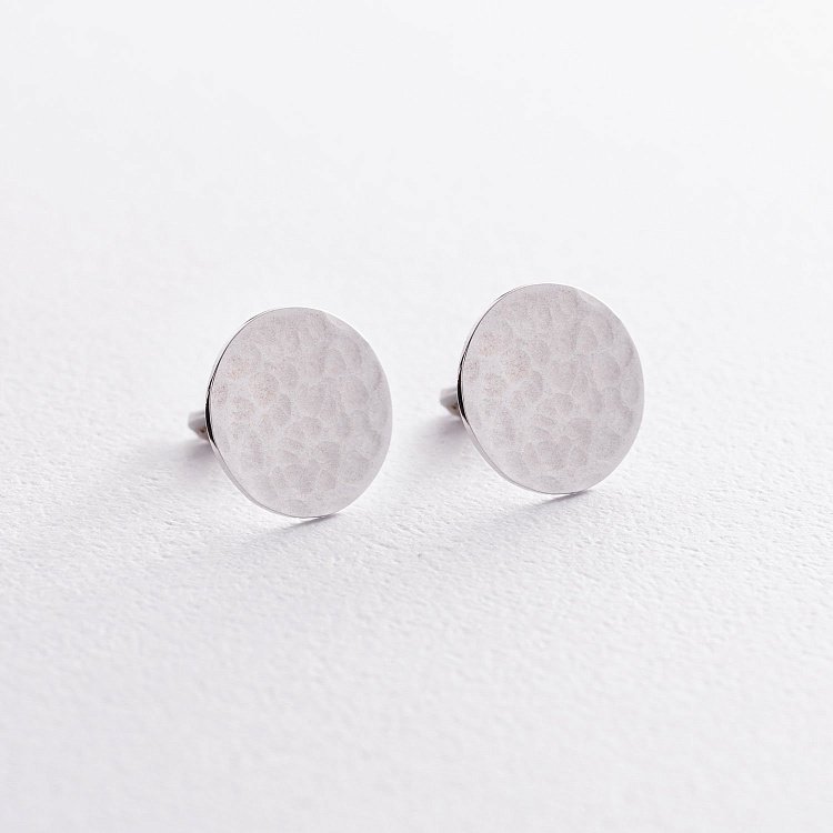 Золотые серьги-пусеты "Солнечные зайчики" с07521 от ювелирного магазина Оникс