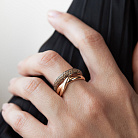 Золота каблучка з жовтими фіанітами к05232 от ювелирного магазина Оникс - 1