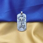 Срібний кулон "Український козак. Молитва українського націоналіста" (можливе індивідуальне гравіювання) 133214 от ювелирного магазина Оникс - 8