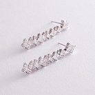 Золоті сережки з діамантами сб0197cha от ювелирного магазина Оникс - 12