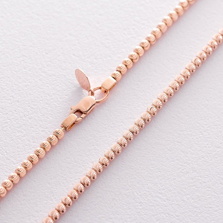 Золотий кульковий ланцюжок ц00304 від ювелірного магазину Онікс - 2