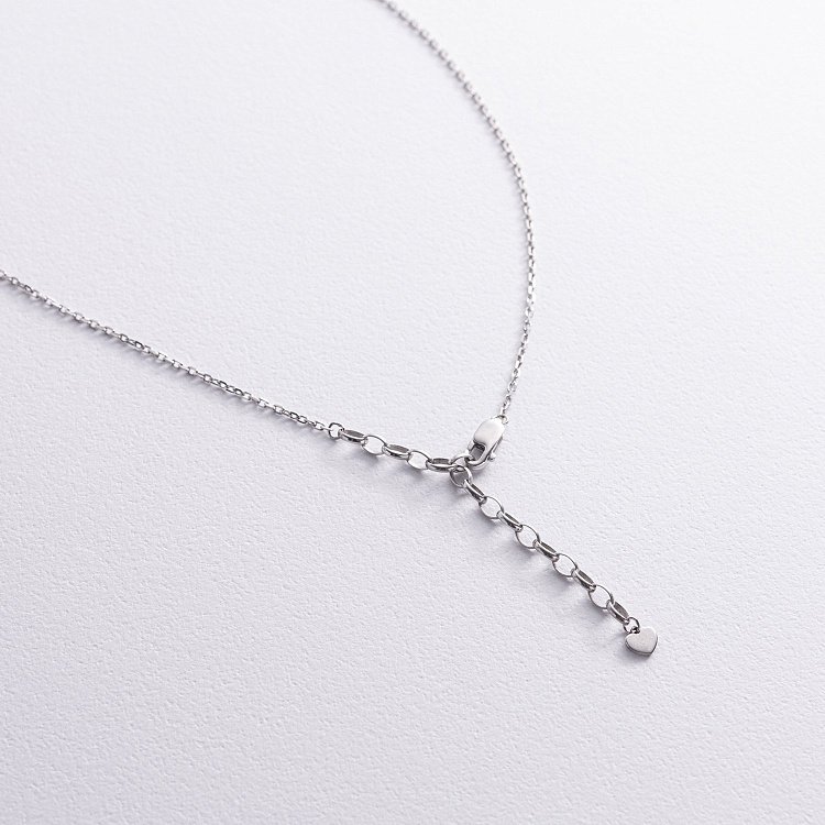 Кольє "Карта України" у сріблі (блакитні, жовті фіаніти) 4034-2563 від ювелірного магазину Онікс - 4