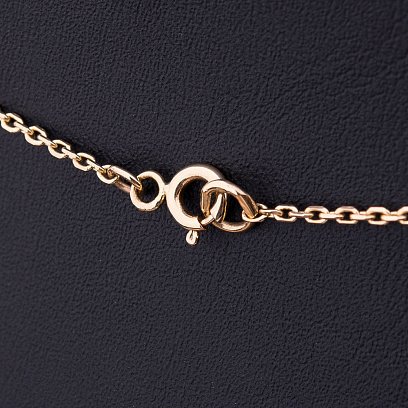 Золотое колье с фианитами кол00821 №3