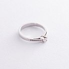 Золотое кольцо с белыми бриллиантами кб03034 от ювелирного магазина Оникс - 2