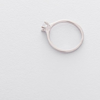 Золотое помолвочное кольцо (куб. циркон Swarovski) к06300 №3