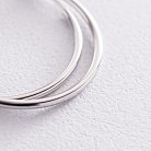 Сережки - кільця в сріблі (3.0 см) 122340 от ювелирного магазина Оникс - 2