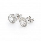 Золоті сережки-пусети з діамантами с268 от ювелирного магазина Оникс