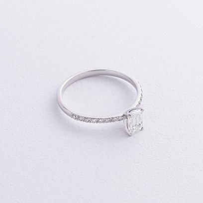 Заручальна золота каблучка з діамантами 241911121 №3