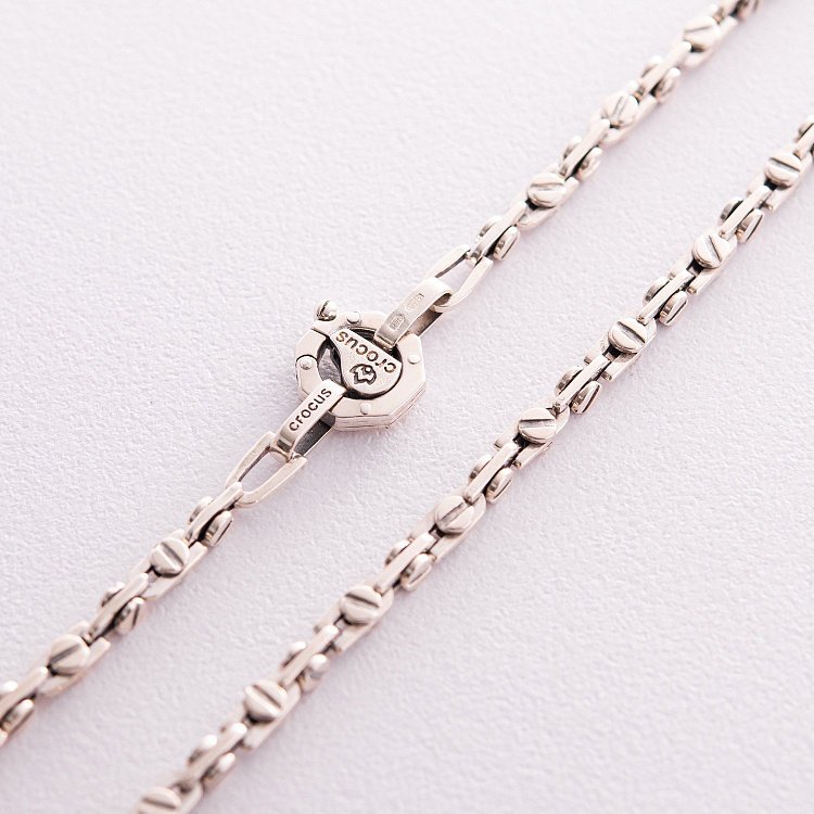 Мужская серебряная цепочка Ц0017ч от ювелирного магазина Оникс