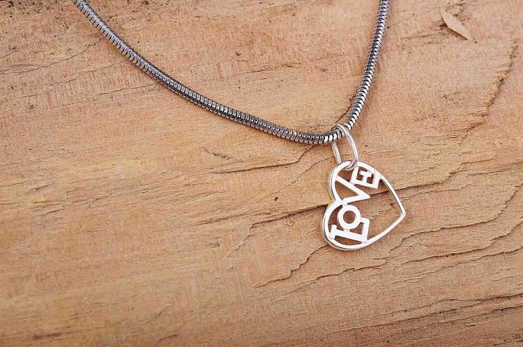 Підвіска для закоханих "Love" 13973 - 4 Підвіска для закоханих "Love" 13973 від ювелірного магазину Онікс - 4