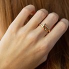 Кольцо "Гвоздь" в желтом золоте к07361 от ювелирного магазина Оникс - 4