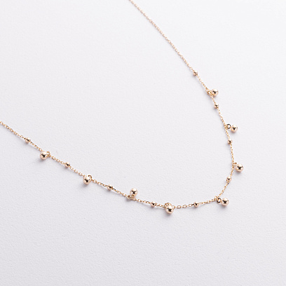 Кольє "Кульки" у жовтому золоті кол02610