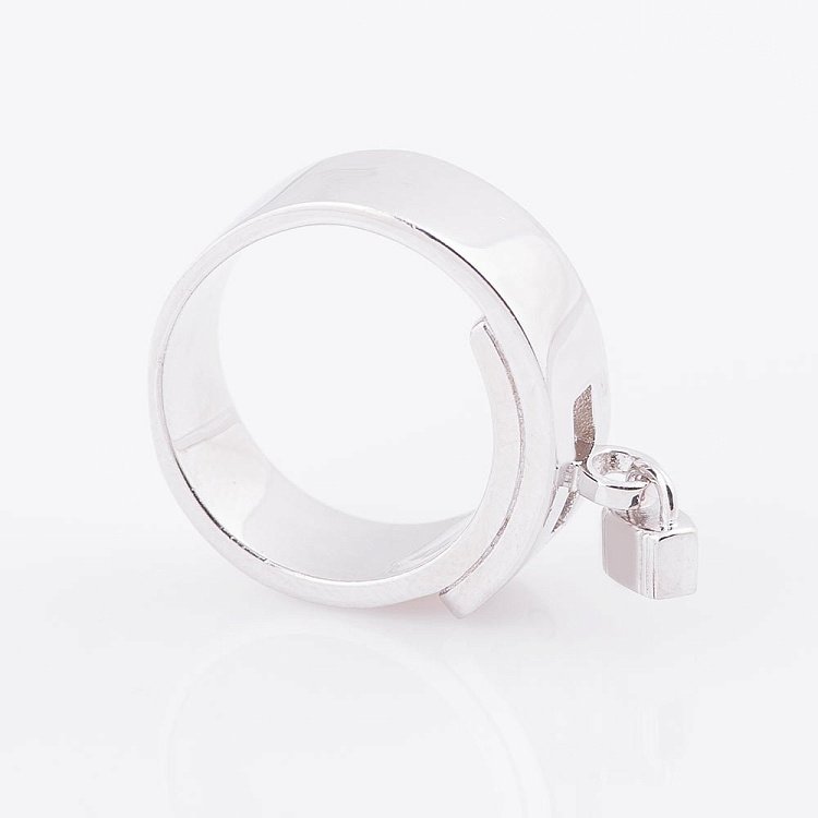 Срібний перстень з замком 111970 від ювелірного магазину Онікс - 2