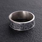 Серебряное текстурное кольцо 7016 от ювелирного магазина Оникс - 6