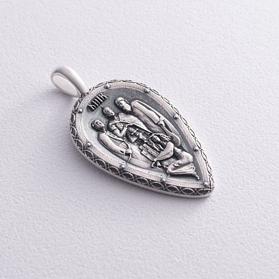 Серебряный кулон "Київ. Брати Кий, Щек, Хорив та їхня сестра Либідь" 133217 №5