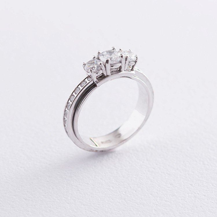 Золотое кольцо (фианиты) к02685 - 2 Золотое кольцо (фианиты) к02685 от ювелирного магазина Оникс - 2