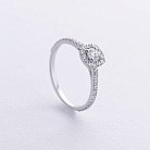 Кольцо с бриллиантами (белое золото) 239351121 от ювелирного магазина Оникс