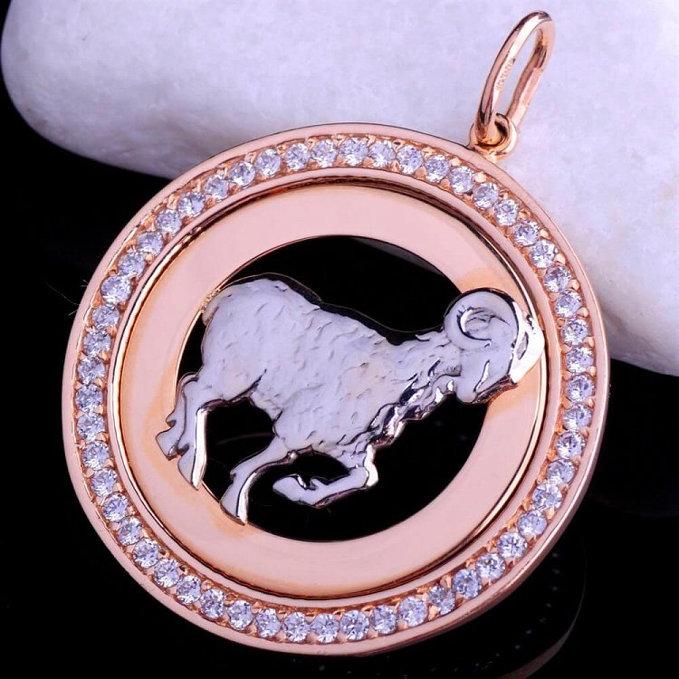 Подвеска "Овен" п00393ов от ювелирного магазина Оникс