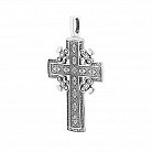 Православний срібний хрест (чорніння) 132494 от ювелирного магазина Оникс - 1