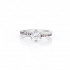 Заручальний срібний перстень (фіаніти) 111204 от ювелирного магазина Оникс - 3