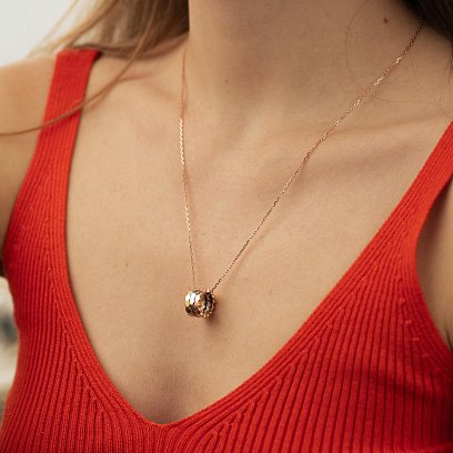 Золотая подвеска без камней п03240 №2