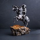 Серебряная фигура ручной работы "Наполеон Бонапарт на коне" 23099 от ювелирного магазина Оникс