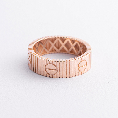 Золотое кольцо "Love" к08416 №3