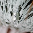 Срібна сережка-каффа "Квітка" (матова) 122703цв от ювелирного магазина Оникс - 6