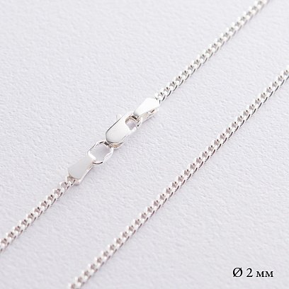 Серебряная цепочка (панцирное плетение) б010062