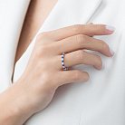 Золотий перстень (сапфір, діамант) кб0253lg от ювелирного магазина Оникс - 2