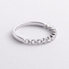 Золота каблучка з доріжкою діамантів кб0687ri от ювелирного магазина Оникс - 1