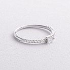 Золота каблучка з діамантами кб0685ri от ювелирного магазина Оникс - 1