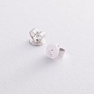 Золоті сережки-пусети з діамантами і сапфірами E00783mi от ювелирного магазина Оникс - 2
