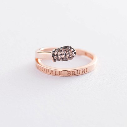 Золота каблучка "Сірник" (фіаніти) к06265