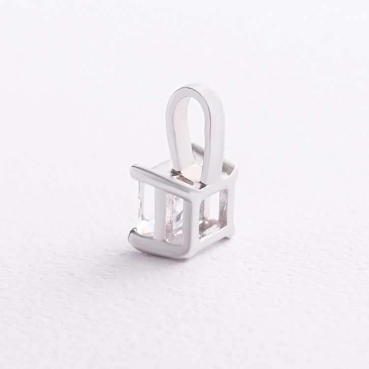 Срібний кулон з фіанітом 3032/1р-CZ від ювелірного магазину Онікс - 1