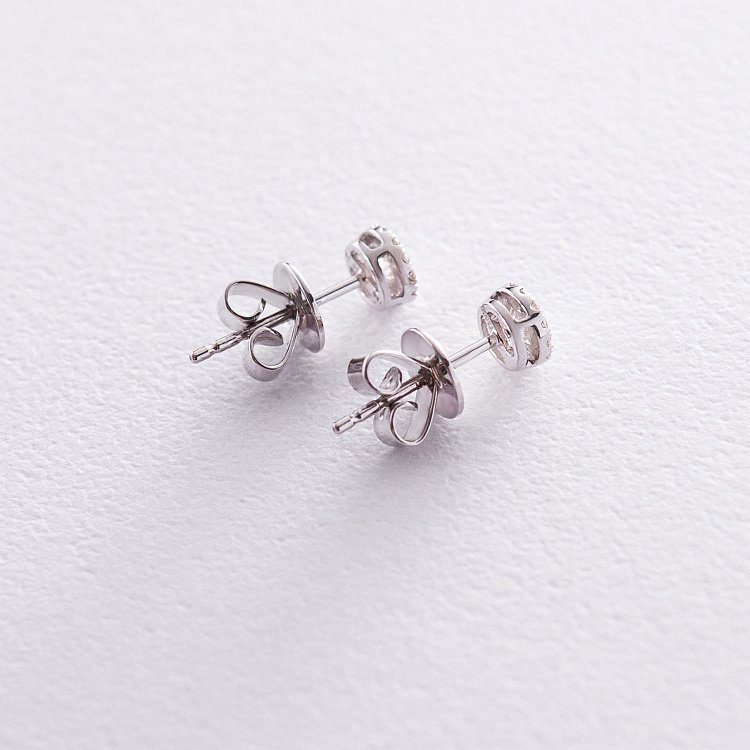 Золоті сережки-пусети (діамант) E00350mi від ювелірного магазину Онікс - 2