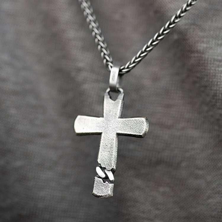 Срібний хрестик із чорнінням 7093 від ювелірного магазину Онікс - 3