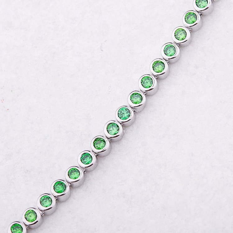 Срібний браслет з фіанітами 14909 від ювелірного магазину Онікс - 4