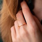 Помолвочное золотое кольцо с бриллиантом кб0402z от ювелирного магазина Оникс - 1