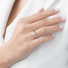 Заручальна каблучка в білому золоті (діамант) кб0224ri от ювелирного магазина Оникс - 3
