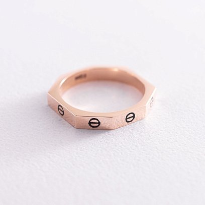 Кольцо в красном золоте "Love" к06666