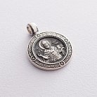 Серебряная подвеска "Св. Николай Чудотворец" с чернением 132987 от ювелирного магазина Оникс - 3