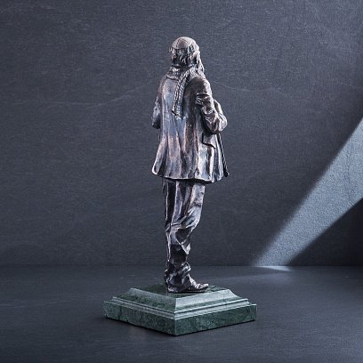 Срібна фігура ручної роботи "Скрипаль" сер00032 №5