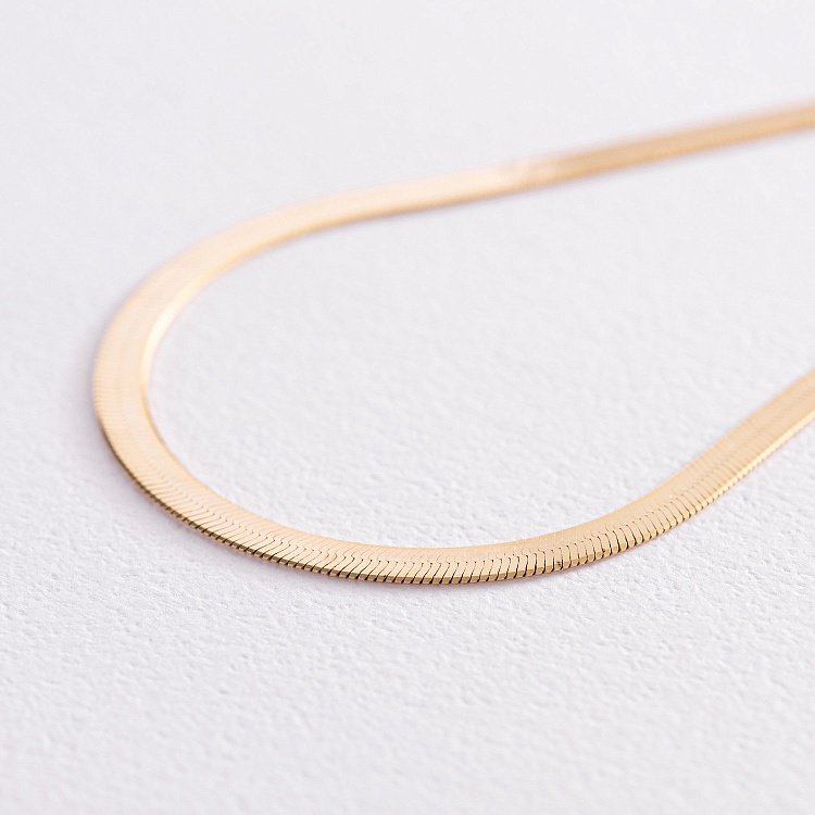 Срібне кольє "Наомі" з позолотою (снейк) 15152 від ювелірного магазину Онікс - 5