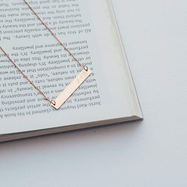 Золоте кольє для гравіювання "Реальне кохання" кол01368л від ювелірного магазину Онікс - 1