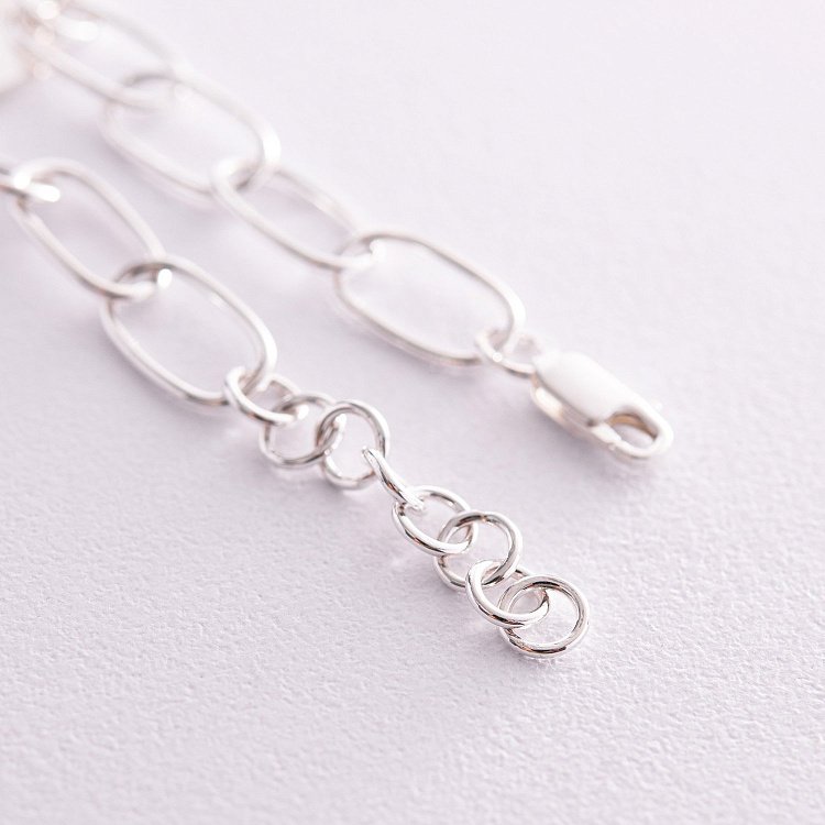 Срібний браслет "Ланцюжок з монетками" (можливе гравіювання) 141626 від ювелірного магазину Онікс - 2