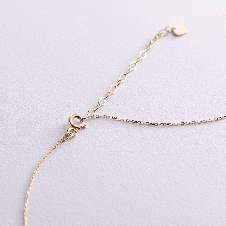 Двойное золотое колье "Шар и сердечко" кол02280 от ювелирного магазина Оникс - 6